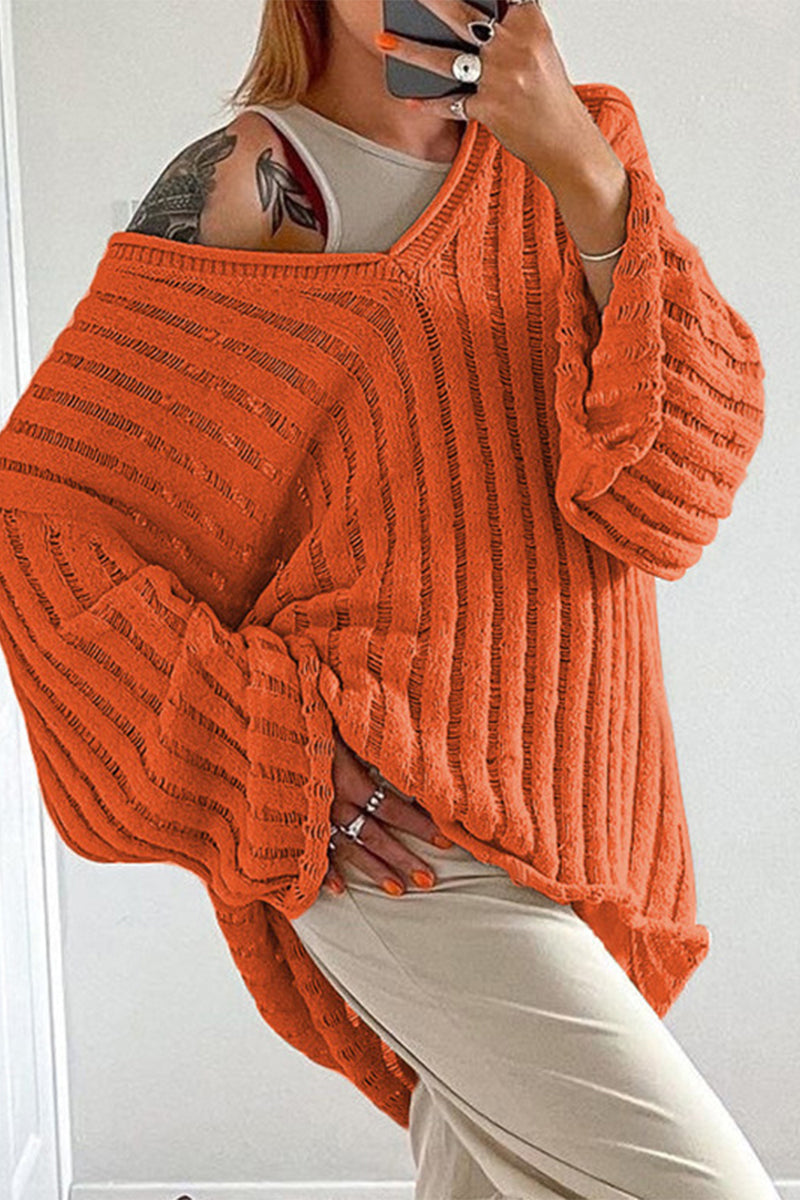 xakxx xakxx-Casual Solid Patchwork V Neck Tops