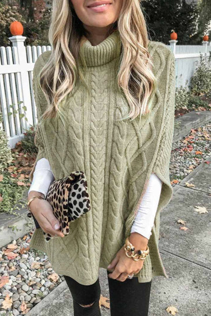xakxx xakxx-Fashion Casual Solid Pullovers Turtleneck Tops