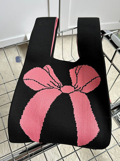 xakxx Casual Weave Contrast Color Bags Accessories