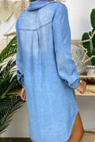 Xakxx Buttoned Pockets Design Denim Dress