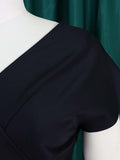 xakxx Bowknot Lace-Up Solid Color V-Neck Midi Dresses