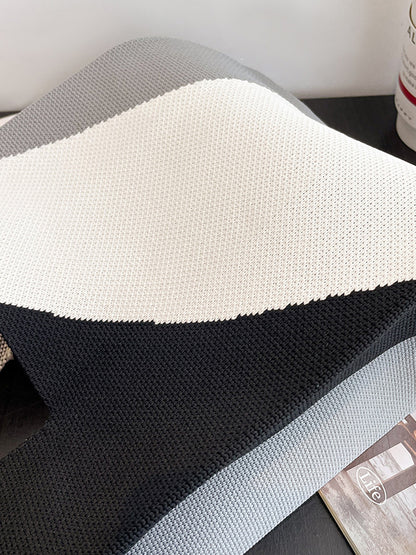 xakxx Contrast Color Woven Bags Handbags