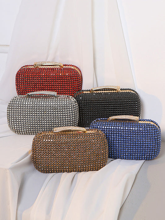 xakxx Chains Rhine Stones Handbags