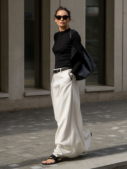 xakxx Stylish H-Line Solid Color Skirts Bottoms