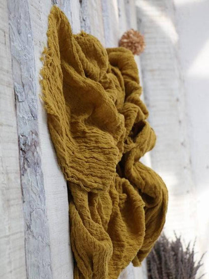 xakxx Retro Casual Crumpled Oversize Scarf