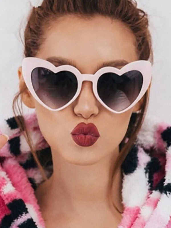 xakxx Heart Shape Sun Protection Sunglasses Accessories