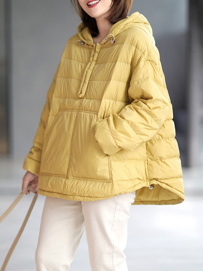 xakxx Original Solid Hooded Duck Down Coat