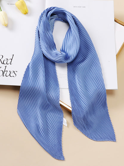 xakxx Casual Pleated Solid Color Shawl&Scarf