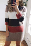 Xakxx Splicing Casual Contrast Mini Dress(3 colors)
