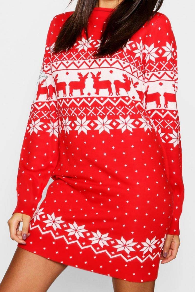 Xakxx 2019 Christmas Winter Dress