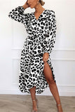 Xakxx V Neck Sexy Leopard Dress（4 colors）