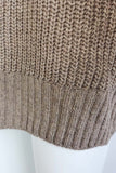 Xakxx High Collar Dew Shoulder Sweater
