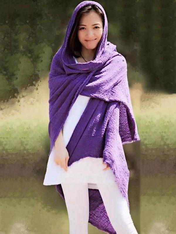 xakxx Retro Casual Crumpled Oversize Scarf