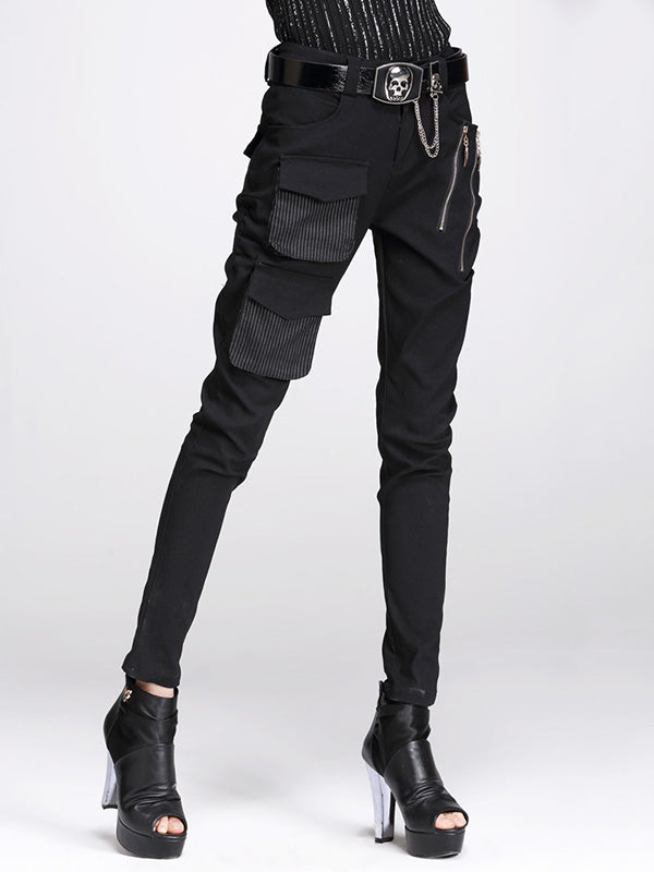 xakxx Original Cool Split-Joint With Pockets Zipper Casual Pants Bottoms