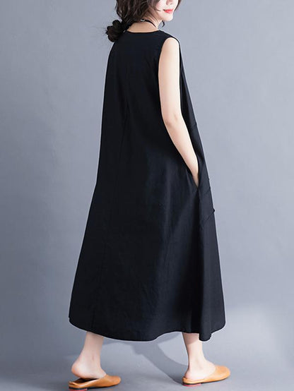 xakxx Casual Sleeveless A-line Long dress