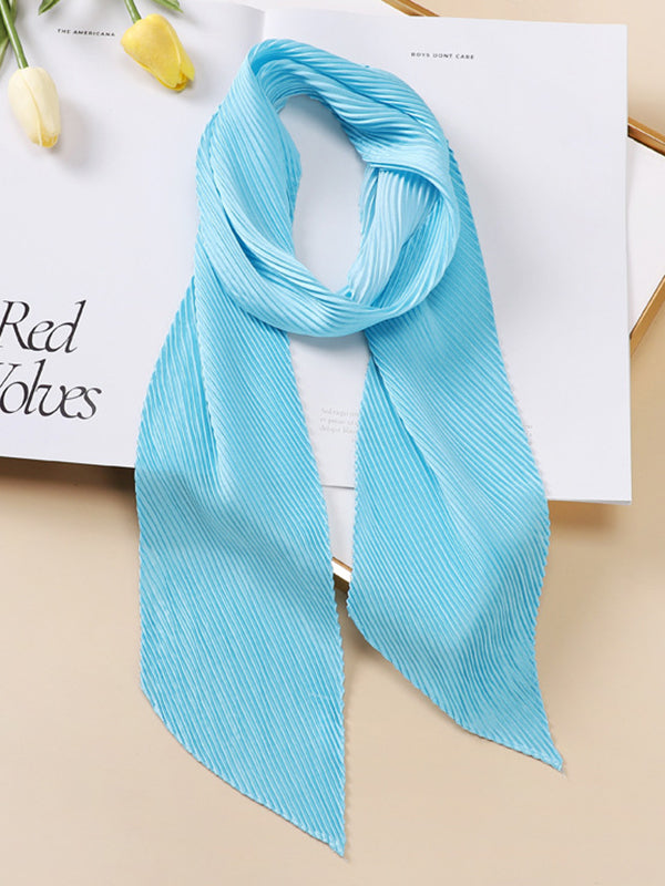 xakxx Casual Pleated Solid Color Shawl&Scarf