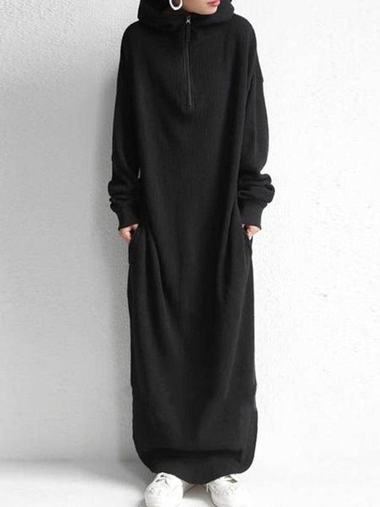 xakxx Simple Loose 2 Colors Long Dress