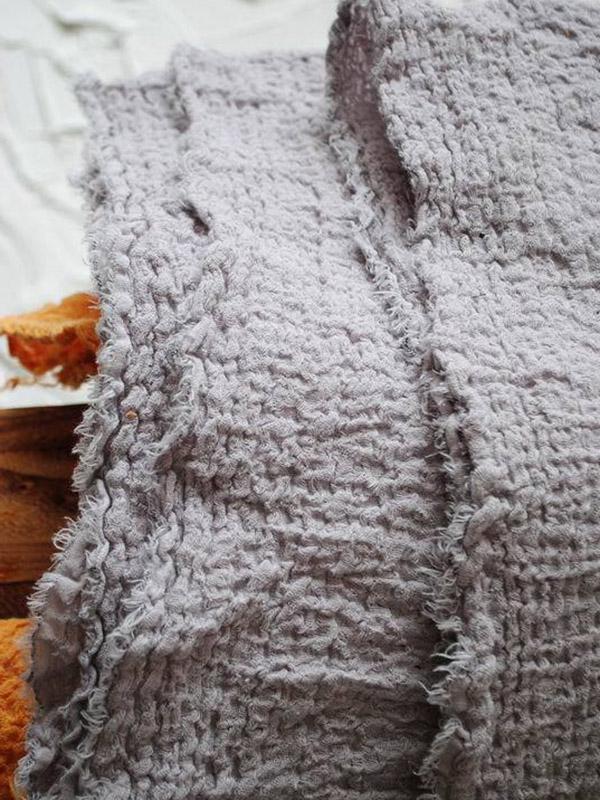 xakxx Retro Casual Crumpled Oversize Scarf