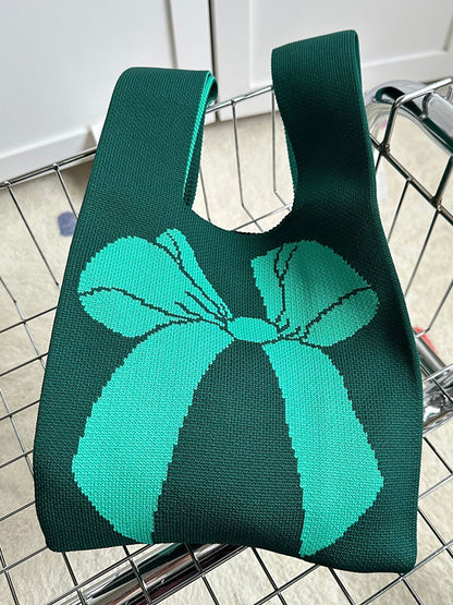 xakxx Casual Weave Contrast Color Bags Accessories