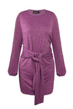 Xakxx New Mini Dress With Belt(3 Colors)