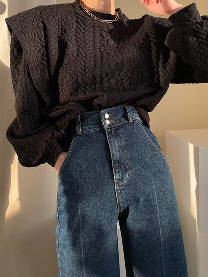 xakxx Urban Loose Split-Joint False Two Sweatshirt