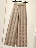 xakxx Stylish Selection Loose Wide Leg Solid Color Pants