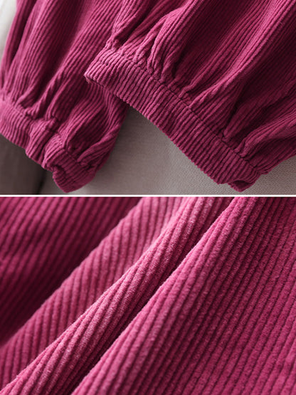 xakxx Loose Elasticity Solid Color Casual Flared Pants Bottoms