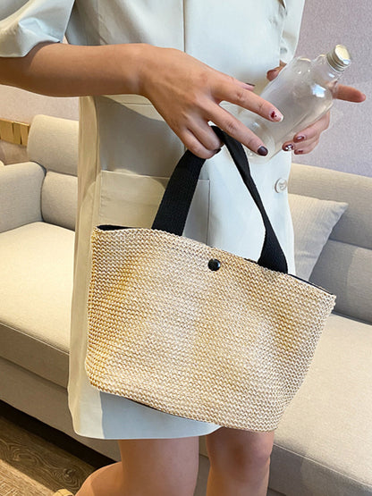 xakxx Simple Casual Vacation Weave Bag