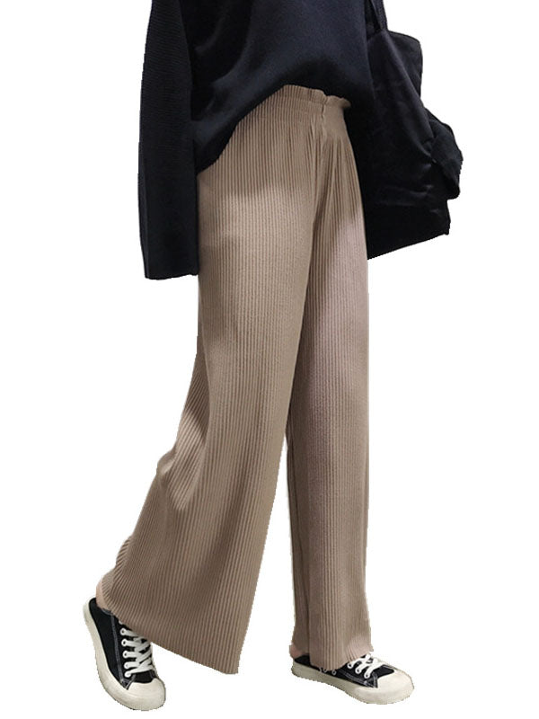 xakxx Urban Loose Wide Leg Solid Color Pants