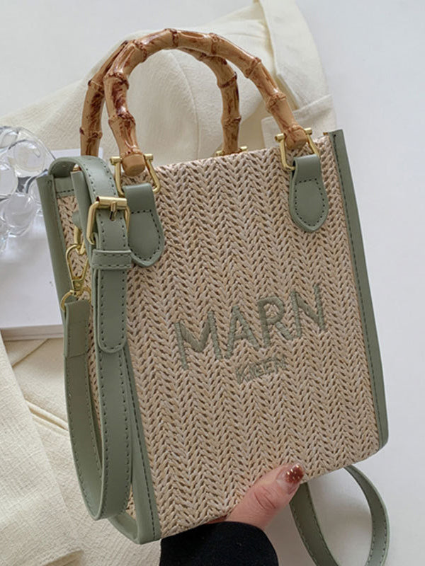 xakxx Embroidered Woven Bags Crossbody Bags Handbags