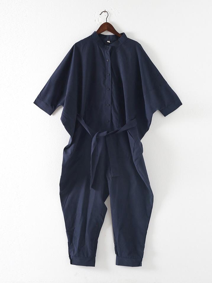 xakxx Loose Lace-Up Overall Jumpsuits