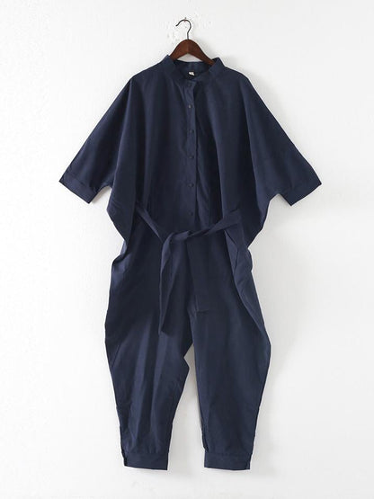 xakxx Loose Lace-Up Overall Jumpsuits