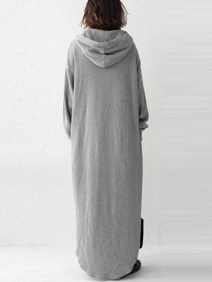 xakxx Simple Loose 2 Colors Long Dress