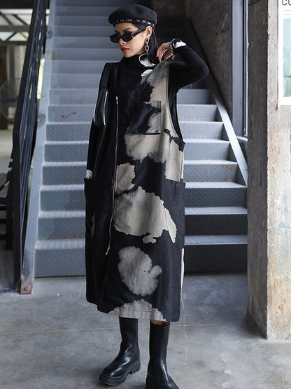xakxx Original Print Round-Neck Jumper Dress
