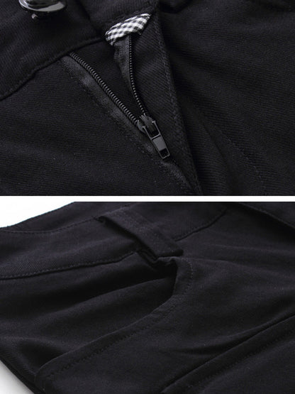 xakxx Original Cool Split-Joint With Pockets Zipper Casual Pants Bottoms
