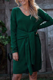 Xakxx Casual Sweater with Half Belt