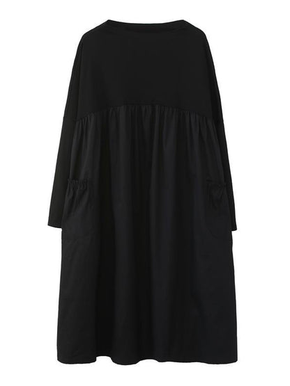 xakxx Original Split-Joint Long Sleeve Dress
