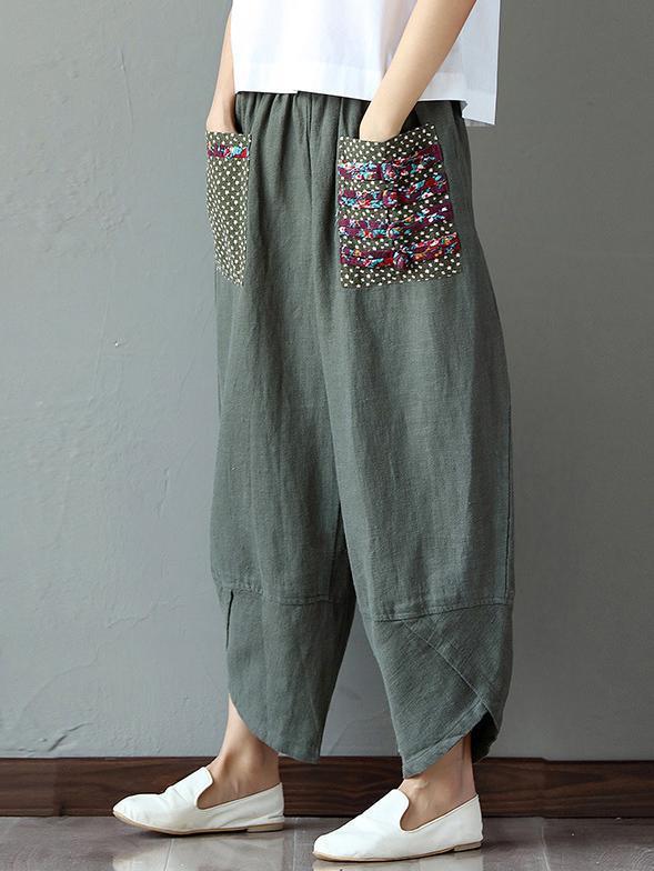 xakxx Ethnic-style Wide Leg Pants Bottom