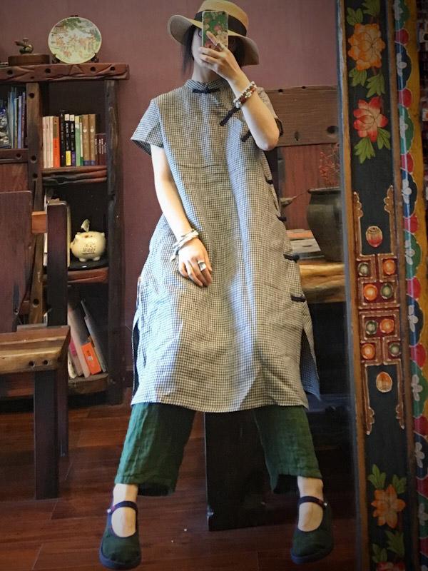 xakxx National Linen Original Button Dress