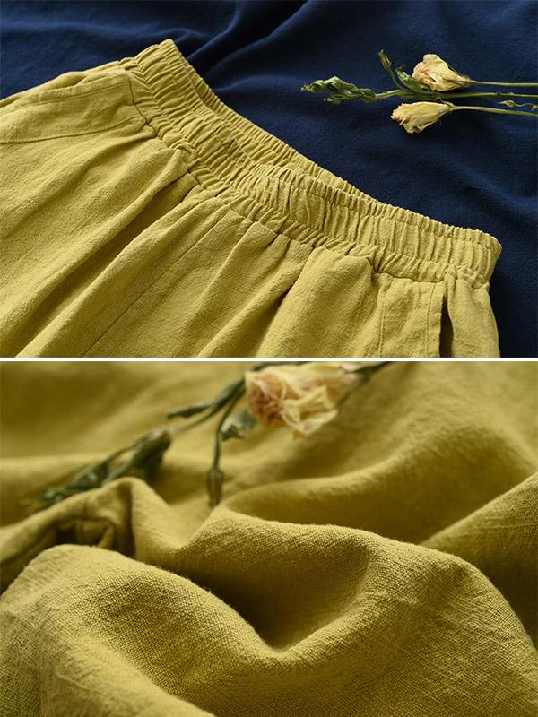 xakxx Loose Solid Color Casual Pants