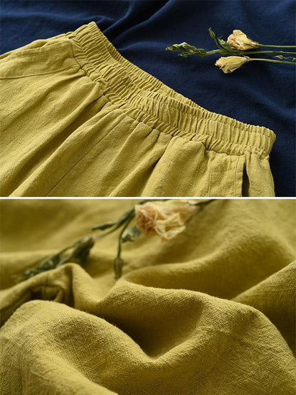xakxx Loose Solid Color Casual Pants