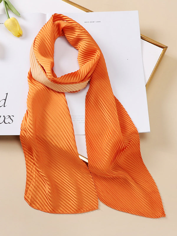 xakxx Casual Pleated Solid Color Shawl&Scarf