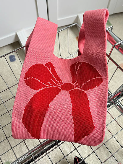 xakxx Casual Weave Contrast Color Bags Accessories