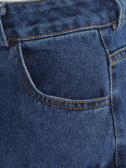 xakxx Original Wide Leg Loose Split-Joint With Big Pockets Jean Pants Bottoms