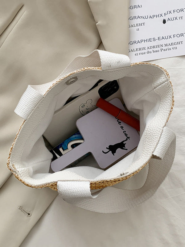 xakxx Simple Casual Vacation Weave Bag