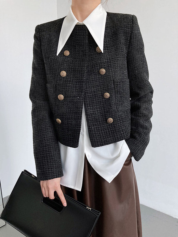 xakxx Stylish 3 Colors Solid Color Long Sleeves Blouse