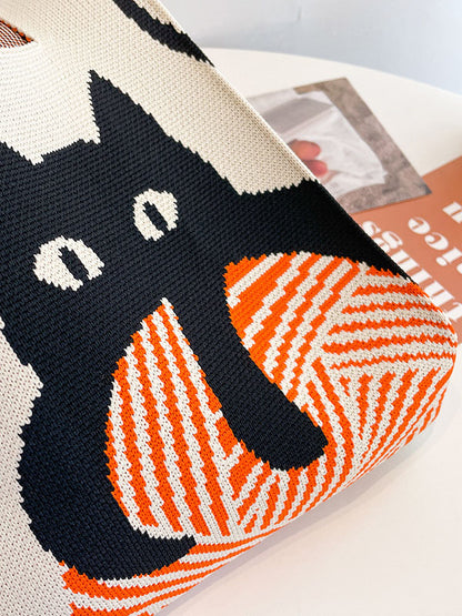 xakxx Animal Printed Multi-Colored Bags Accessories Woven Handbag
