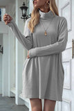 Xakxx Solid Color Round Neck Dress(4 Colors)