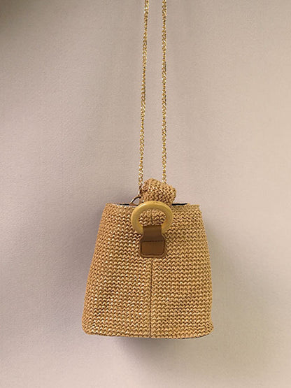 xakxx Casual Simple Weave Handbag
