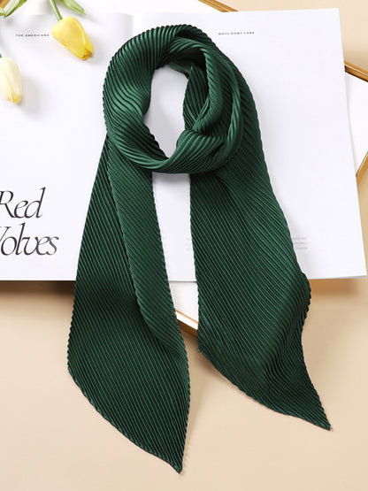 xakxx Casual Pleated Solid Color Shawl&Scarf
